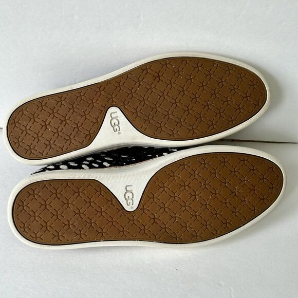 UGG Slip-On Sneakers Soleda Exotic Black Cow Hair M1096943 Women's Sz 8 *READ* - Picture 6 of 8